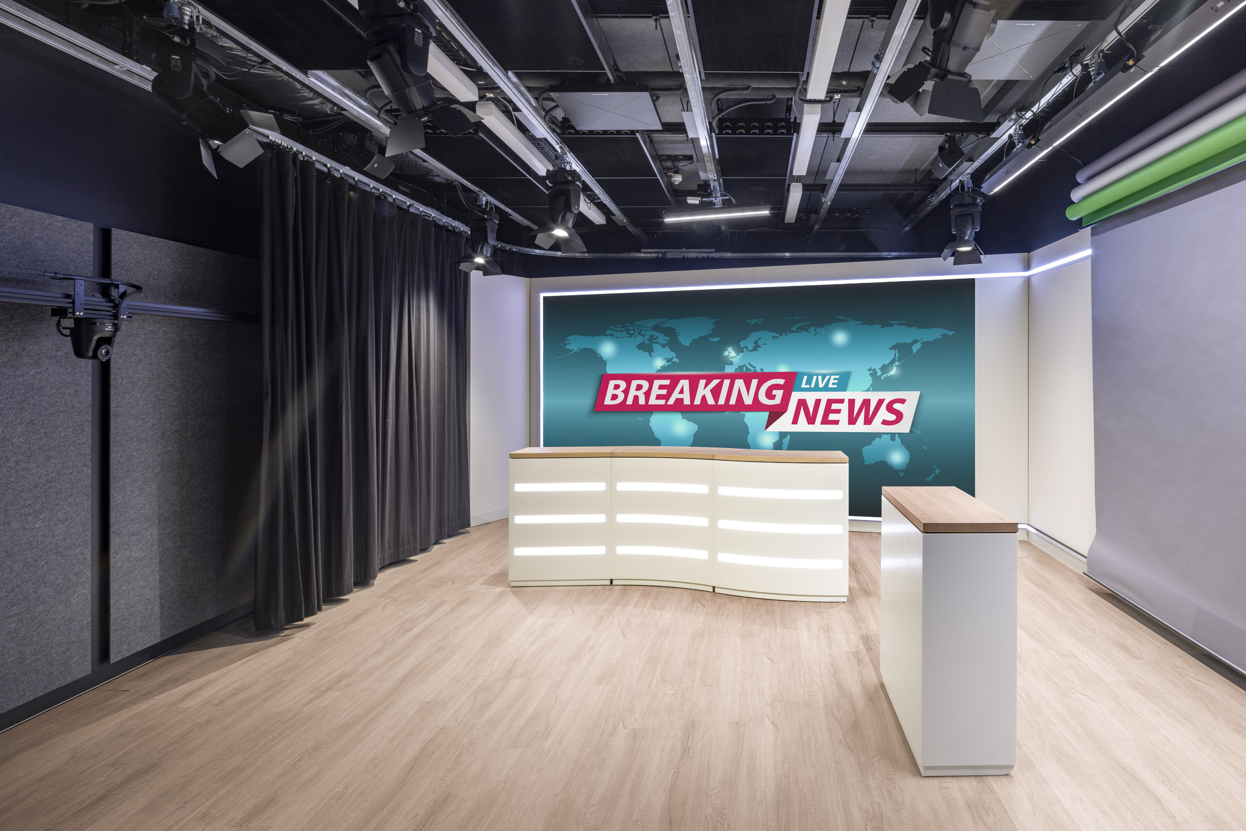 LED-Wand-Hintergrund im Fresenius Studio